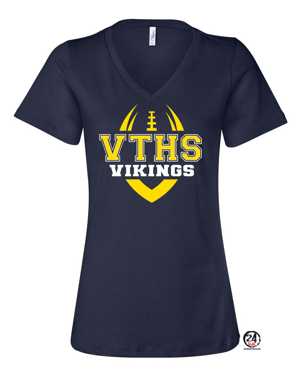 Vernon Football Design 1 V-neck T-shirt