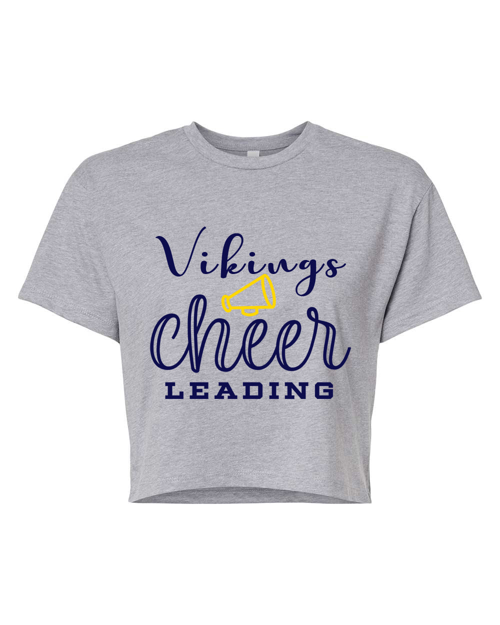 Vikings Cheer Design 4 Crop Top