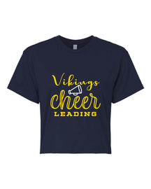 Vikings Cheer Design 4 Crop Top