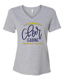 Vikings Cheer Design 5 V-neck T-shirt