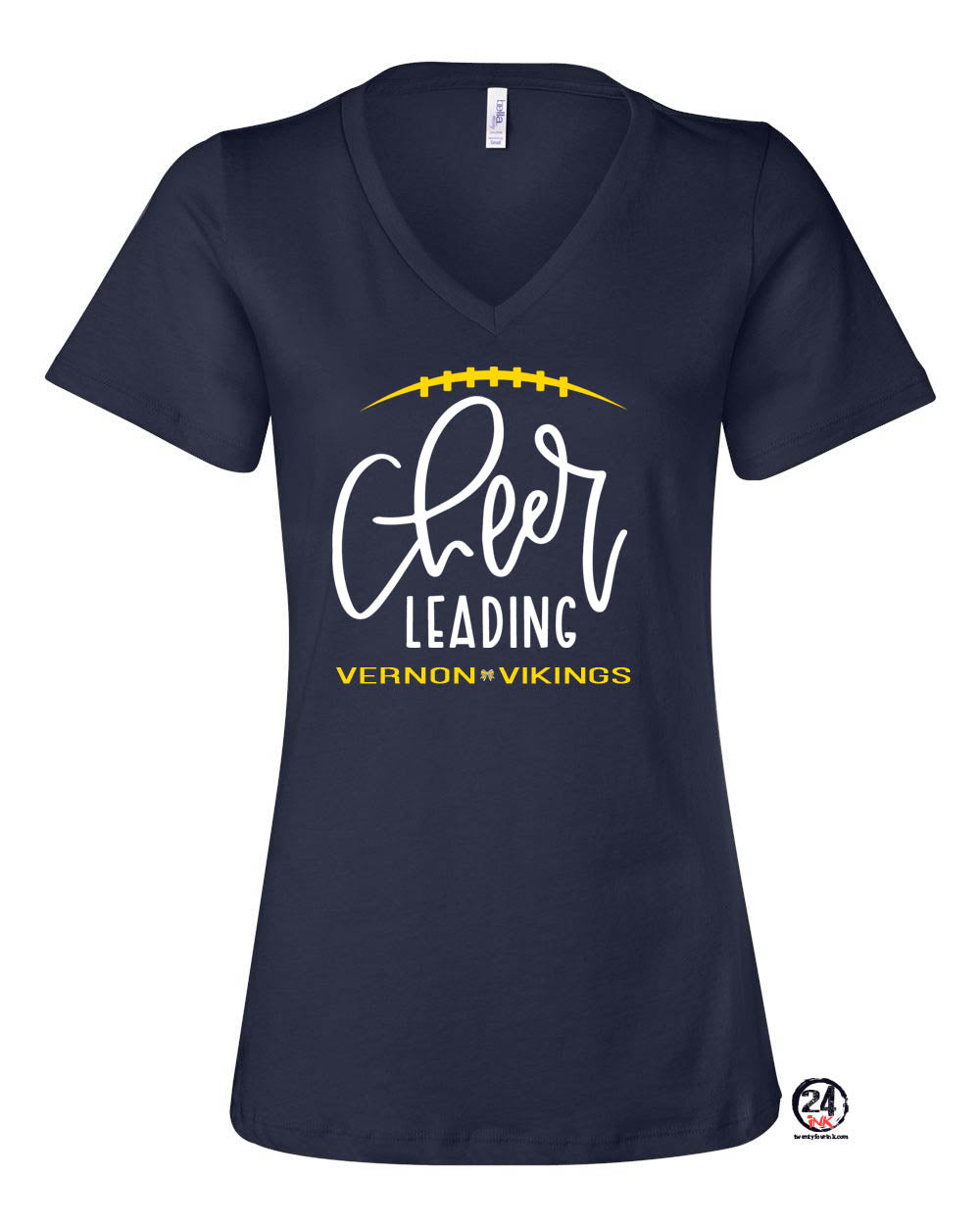 Vikings Cheer Design 5 V-neck T-shirt
