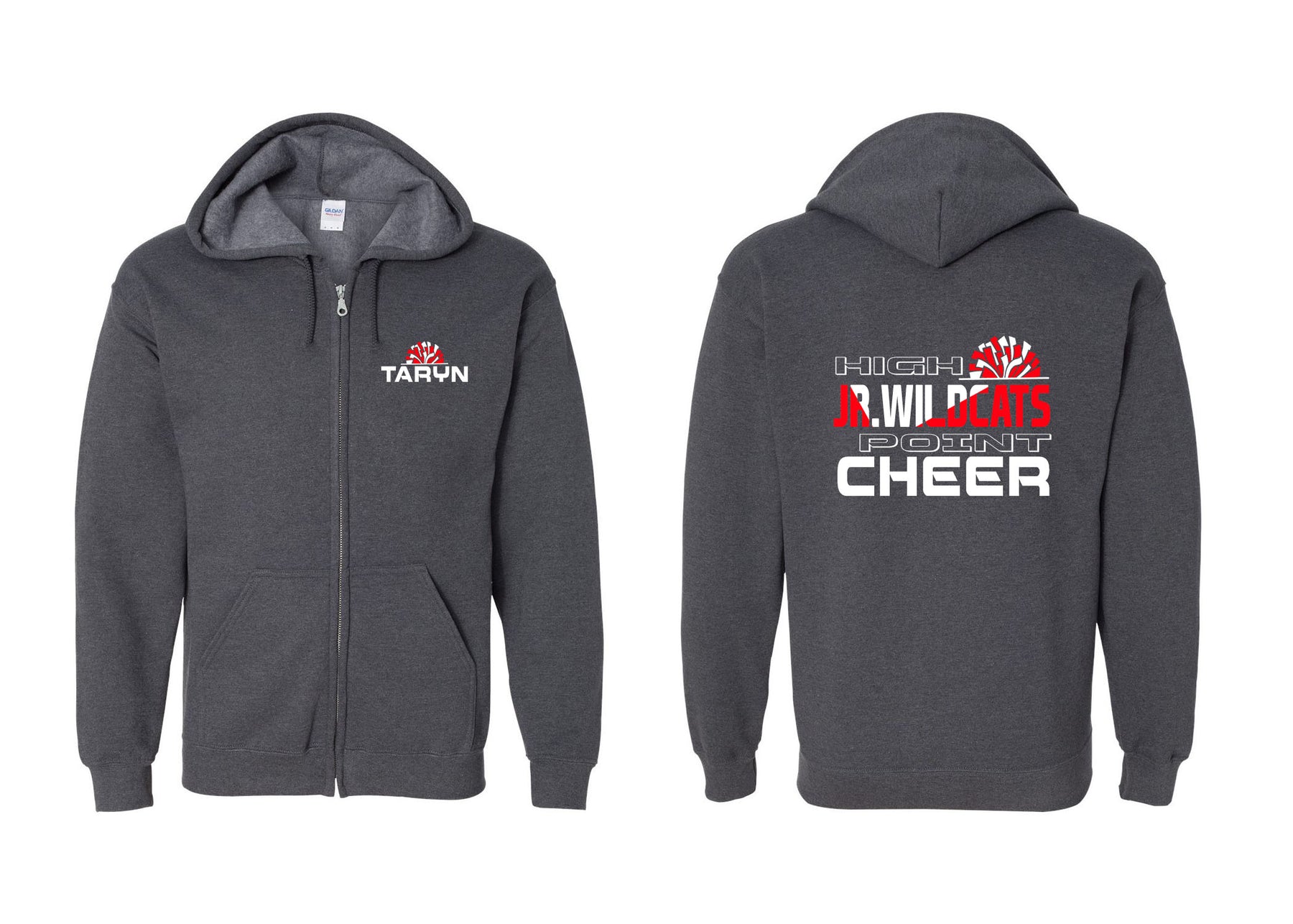 High Point Cheer design 5 Zip up Sweatshirt