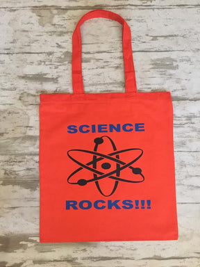Science Rocks Tote Bag, Atom